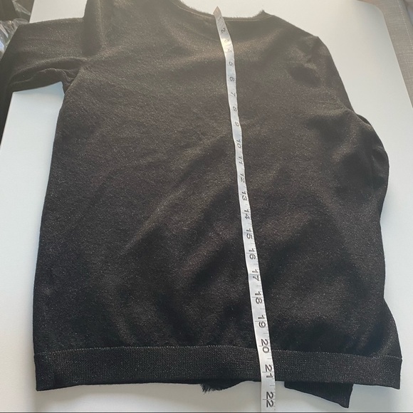 Talbots Metallic Pearl Button Chiffon Cardigan Women’s Size Small Petite Office - Picture 4 of 7